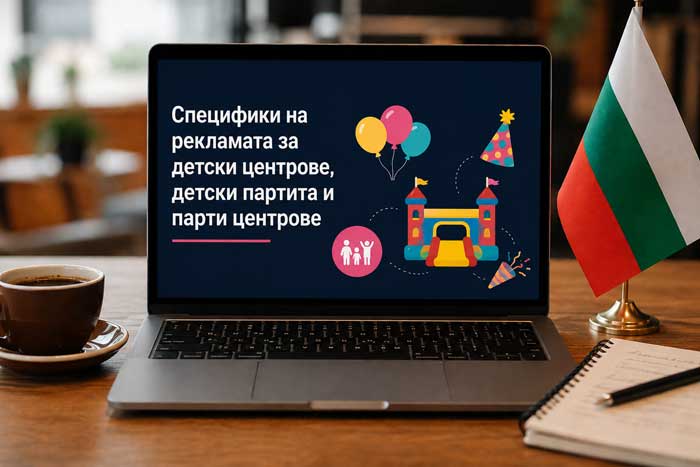 Специфики на рекламата за детски центрове, детски партита и парти центрове