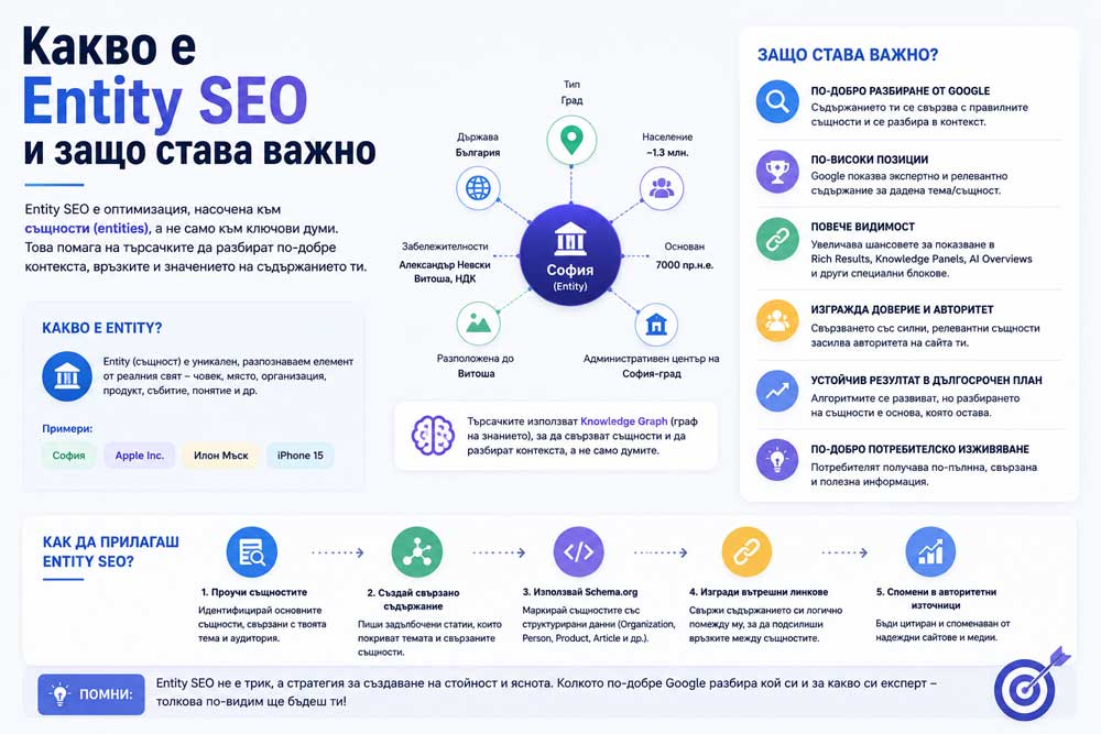 Entity SEO – какво е и защо става важно
