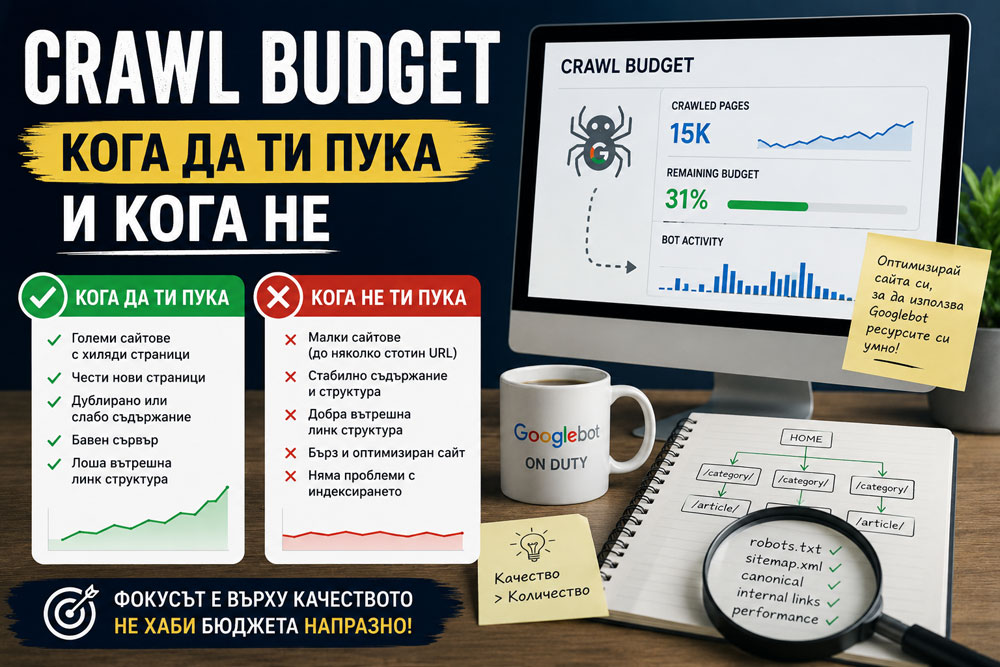Crawl Budget – кога да ти пука и кога не