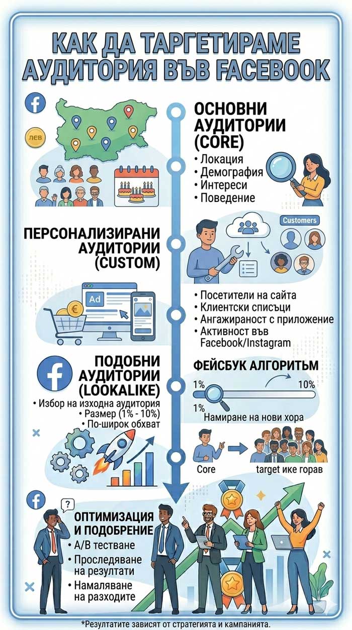 Как да таргетираме аудитория във Facebook – подробно ръководство с примери