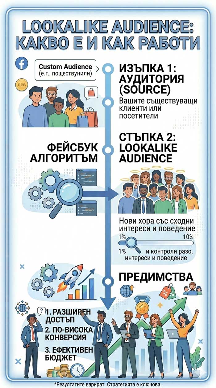 Lookalike Audience – какво е и как работи (подробно ръководство с примери)