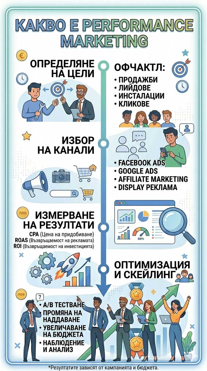 Какво е Performance Marketing – подробно ръководство с много примери