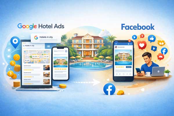 Маркетинг за хотели и къщи за гости: Google Hotel Ads или Facebook?