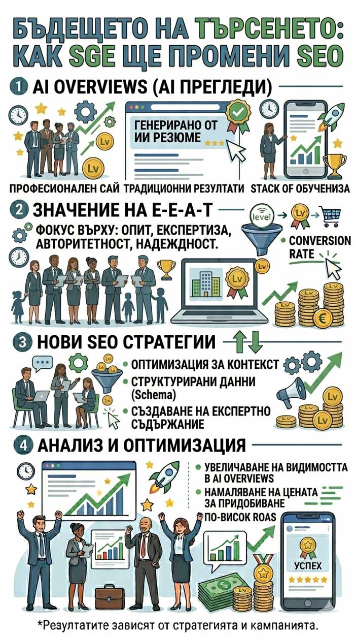 Бъдещето на търсенето: Как SGE (Search Generative Experience) ще промени SEO
